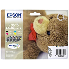 Epson - C13T06154010 - Multipack d'origine T061 Cartouche Noire + 3 couleurs pour