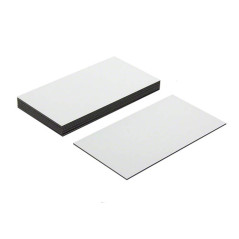MagFlex® Lite 89mm long x 51mm étiquettes magnétiques flexibles large - blanc brillant surface effaçable à sec et (10 feuilles)