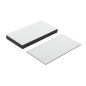 MagFlex® Lite 89mm long x 51mm étiquettes magnétiques flexibles large - blanc brillant surface effaçable à sec et (10 feuilles)