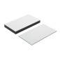 MagFlex® Lite 89mm long x 51mm étiquettes magnétiques flexibles large - blanc brillant surface effaçable à sec et (10 feuilles)