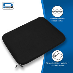 Pedea Sacoche en Néoprène ''Trend'' pour la laptop, 13,3 pouces (33,78cm) en noire