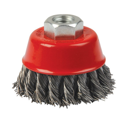 Silverline 868901 Brosse à fils métalliques torsadés 75 mm