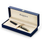 Waterman Hémisphère stylo roller | noir mat avec attributs or fin 23K | pointe fine | encre noir | coffret cadeau Waterman Hémisphère stylo roller | noir mat avec attributs or fin 23K | pointe fine | encre noir | coffret cadeau