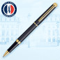 Waterman Hémisphère stylo roller | noir mat avec attributs or fin 23K | pointe fine | encre noir | coffret cadeau Waterman Hémisphère stylo roller | noir mat avec attributs or fin 23K | pointe fine | encre noir | coffret cadeau