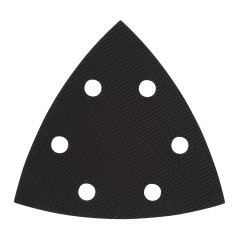 wolfcraft 1830000 1 Plateau Abrasif Delta 95 Mm Auto-agrippant Dur Perforée noir