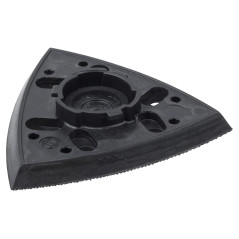 wolfcraft 1830000 1 Plateau Abrasif Delta 95 Mm Auto-agrippant Dur Perforée noir