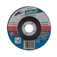 wolfcraft - 1622300 - Pack de 5 disques à tronçonner le métal - Diamètre 125 x 2,5 argent