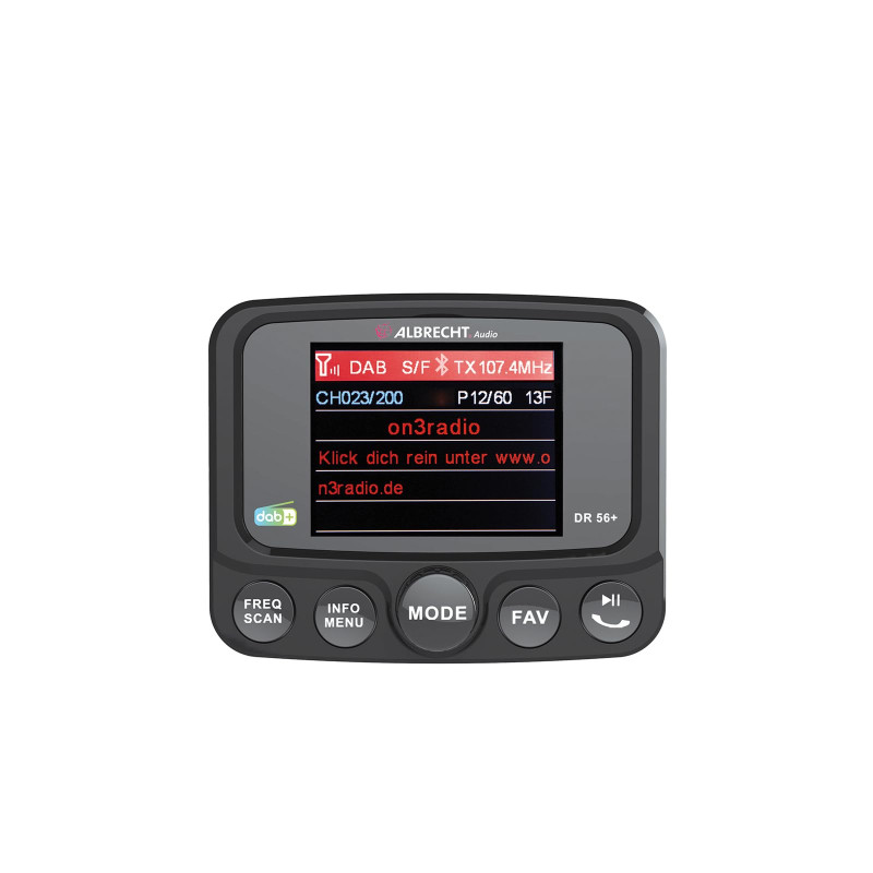 ALBRECHT DR56+ Adaptateur pour radios de Voiture (français Non Garanti), émetteur FM pour émetteur Dab+ et Connexion Bluetooth D ALBRECHT DR56+ Adaptateur pour radios de Voiture (français Non Garanti), émetteur FM pour émetteur Dab+ et Connexion Bluetooth D