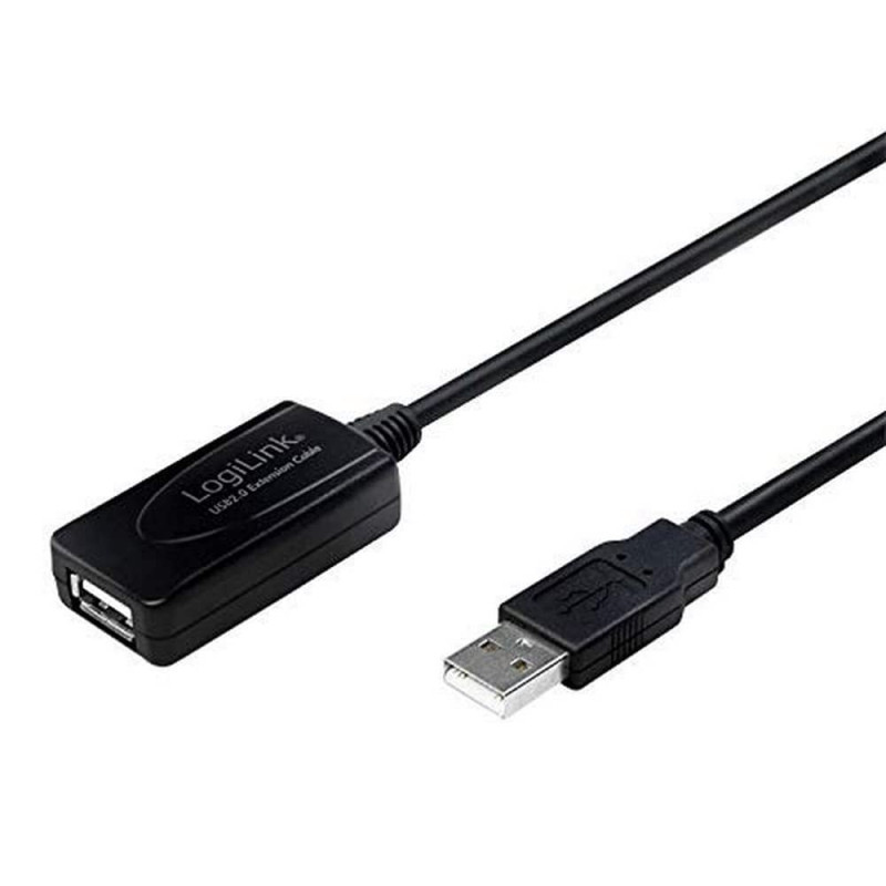 LogiLink UA0143 Câble USB 2.0 avec répéteur 10 m Noir LogiLink UA0143 Câble USB 2.0 avec répéteur 10 m Noir