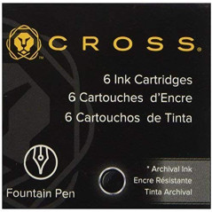 Cross 8921 recharge pour stylos Noir 6 pièce(s) - Recharges pour stylos (Noir, Stylo-plume, 6 pièce(s))