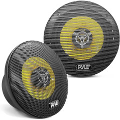 Pyle Haut-Parleurs Coaxiaux 3 Voies – 16,5 cm (6.5") – 280W – 4 Ohms – Paire Voiture – Tweeter et Médium Intégrés – Aimant 1,13 