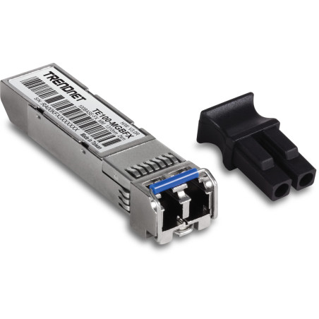 TRENDnet, TE100-MGBFX, Module LC multimode SFP vers RJ45 100Base-FX, compatible Mini-GBIC, prend en charge 1310 nm, jusqu'à 155 