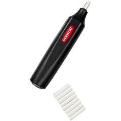 Derwent Stylo gomme à piles, comprend 8 gommes de rechange, convient aux crayons graphite, de couleur et pastel, qualité profess