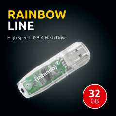 Intenso Rainbow Line Clé USB 2.0 32 Go Transparent