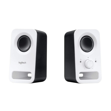 Logitech Z150 Enceinte PC, son stéréo, 2 haut-parleurs, puissance de crête de 6 watts, entrée 3,5 mm, contrôleur de haut-parleur