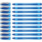 Schneider 150203 Slider Memo XB Stylo bille (avec capuchon, épaisseur de trait: XB) Bleu, Lot de 10