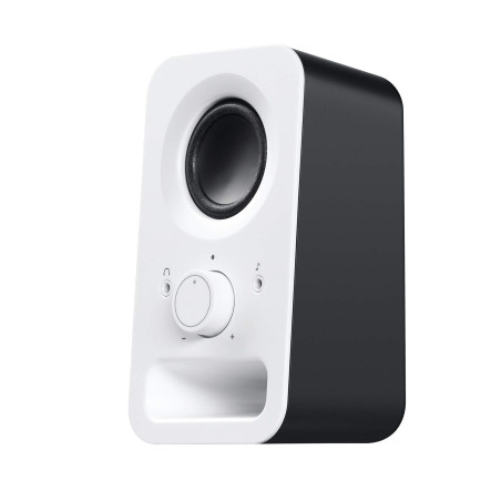 Logitech Z150 Enceinte PC, son stéréo, 2 haut-parleurs, puissance de crête de 6 watts, entrée 3,5 mm, contrôleur de haut-parleur