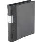 Wedo 05818001 Classeur A4 Ergogrip en plastique avec système 4 anneaux 55 mm (Noir) (Import Allemagne)