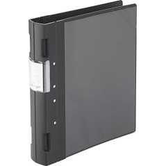 Wedo 05818001 Classeur A4 Ergogrip en plastique avec système 4 anneaux 55 mm (Noir) (Import Allemagne)