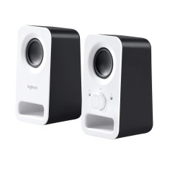 Logitech Z150 Enceinte PC, son stéréo, 2 haut-parleurs, puissance de crête de 6 watts, entrée 3,5 mm, contrôleur de haut-parleur