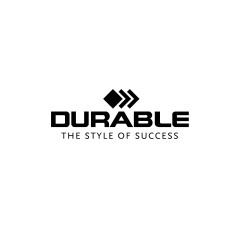 Durable 527701 Classeur 4 Anneaux pour 96 CD/DVD Noir/Argent