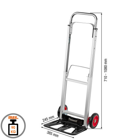 Meister 8985550 Diable - Aluminium - repliable 90 kg