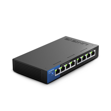 Linksys Switch Non Manageable Gigabit Avec 8 Ports Lgs108-Eu (ethernet Maison et Bureau Avec Boîtier Métallique, Séparateur ethe