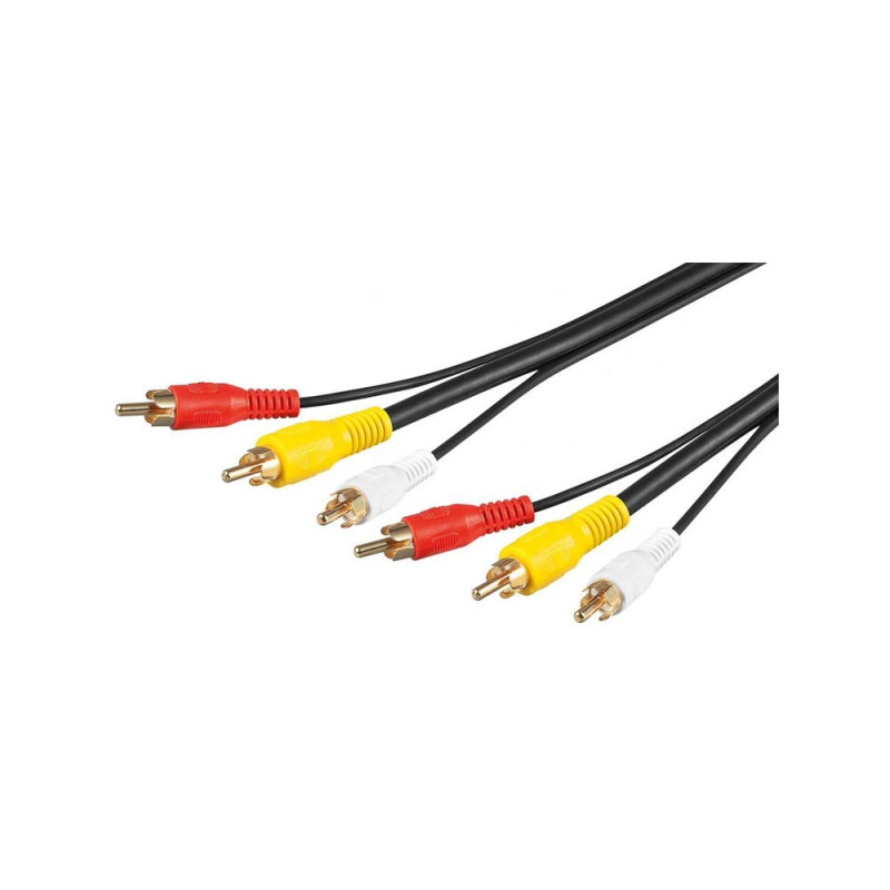 Wentronic Câble audio / vidéo (3x prise RCA à fiche RCA 3x) 15 m (Import Allemagne) Wentronic Câble audio / vidéo (3x prise RCA à fiche RCA 3x) 15 m (Import Allemagne)