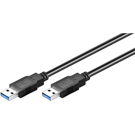 goobay Câble SuperSpeed USB 3.0, Noir, 0.5m Longueur - 95716