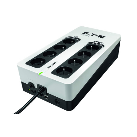 Eaton Onduleur Parafoudre 3S 700 FR - Off-Line UPS - Alimentation sans Interruption - Puissance 700VA (8 Prises FR, Silencieux,