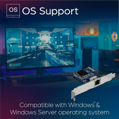 TRENDnet, TEG-25GECTX, Adaptateur réseau PCIe 2,5 GBase-T, convertit Un Emplacement PCIe 2.0 ou Version ultérieure en Port Ether