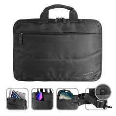 Tucano Bu-bidea-WM, Sacoche Ordinateur Portable Mixte, Noir