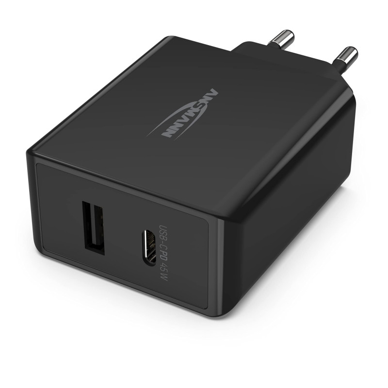 ANSMANN Chargeur USB 2 Ports 45W HC247PD (1 PCE) – Chargeur Rapide à Technologie GAN & Power Delivery – Chargeur Intelligent pou ANSMANN Chargeur USB 2 Ports 45W HC247PD (1 PCE) – Chargeur Rapide à Technologie GAN & Power Delivery – Chargeur Intelligent pou
