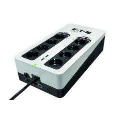 Eaton - Onduleur Parafoudre 3S 850 DIN - Off-line UPS - Alimentation Sans Interruption - Puissance 850VA (8 prises DIN, Silencie