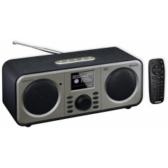Lenco DAR-030 - Radio Dab+ - Bluetooth V.5 - Récepteur Dab+ et FM - 10 Stations préréglées - 2 x 3 Watt RMS - télécommande - Fon