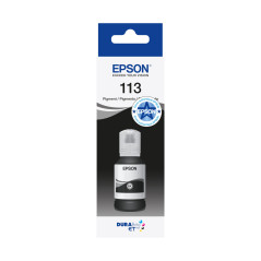 Epson Bouteille d'encre authentique noire EcoTank 113, 127 ml
