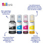 Epson Bouteille d'encre authentique noire EcoTank 113, 127 ml