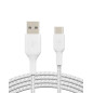 Belkin BoostCharge câble USB-C à gaine tressée, câble de recharge USB-C vers USB-A, câble USB Type-C pour iPhone 16, iPhone 15, Belkin BoostCharge câble USB-C à gaine tressée, câble de recharge USB-C vers USB-A, câble USB Type-C pour iPhone 16, iPhone 15,