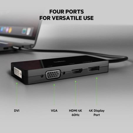 Belkin AVC003btBK USB-C Video Adapter (HDMI, VGA, DVI, DISPLAYPORT)