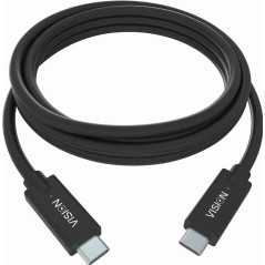 VISION TC 1MUSBC/BL CABLE USB 1 M 3.2 GEN 1 (3.1 GEN 1) USB B USB C NEGRO