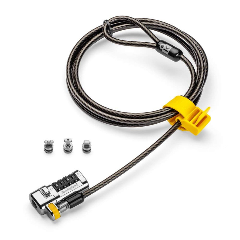 Kensington Câble de Sécurité à Clé NanoSaver pour Ordinateur, 2,3 Mètres, Technologie Antivol Hidden Pin -Technologie de Verroui Kensington Câble de Sécurité à Clé NanoSaver pour Ordinateur, 2,3 Mètres, Technologie Antivol Hidden Pin -Technologie de Verroui