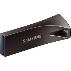 Samsung Clé USB BAR Plus de Type A, 64 Go, 400 Mo/s en lecture, 110 Mo/s en écriture, Clé USB 3.1, résistante aux chocs, gris ti