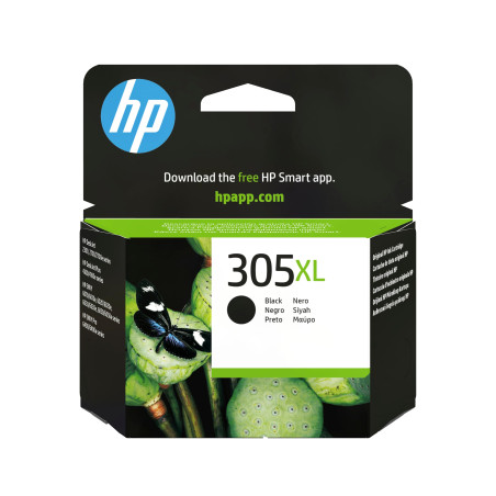 HP 305XL cartouche d'encre noire haute capacité originale, compatible avec les imprimantes Deskjet 2720, Dekjet Plus 4120, Envy