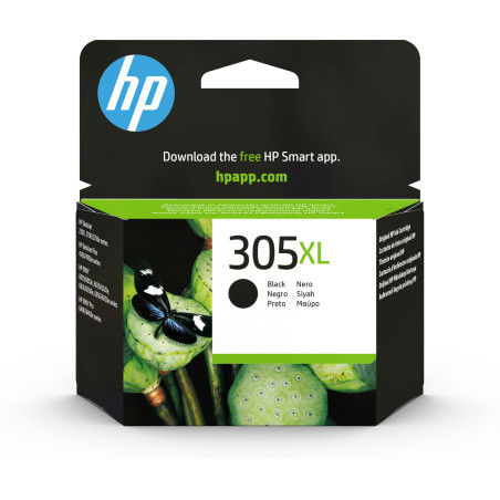 HP 305XL cartouche d'encre noire haute capacité originale, compatible avec les imprimantes Deskjet 2720, Dekjet Plus 4120, Envy