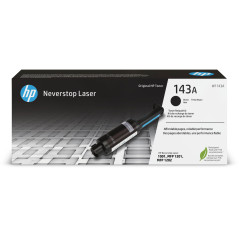 HP 143A W1143A Recharge de Toner Noir Authentique pour HP Neverstop1001nw / 1201n / 1202nw