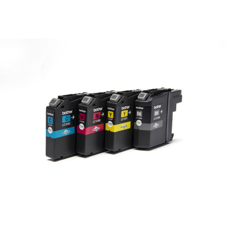 BROTHER - Multipack LC123 4 Cartouches jet d'encre Brother LC123C, LC123M, LC123Y, LC123BK, NOIR