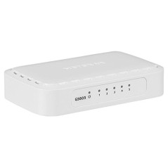 Netgear (GS605 Switch Ethernet 5 Ports RJ45 Gigabit (10/100/1000), Switch RJ45 Blanc