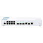 QNAP QSW-M408-2C QSW-M408-2C, 8 Port 1Gbps, 2 Port 10G SFP+/ NBASE-T Combo, 2 Port 10G SFP+, Web Management Switch QNAP QSW-M408-2C QSW-M408-2C, 8 Port 1Gbps, 2 Port 10G SFP+/ NBASE-T Combo, 2 Port 10G SFP+, Web Management Switch
