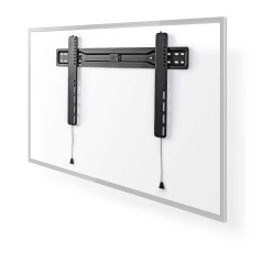Support TV Mural Fixe - 37-70" - Poids d'écran Maximal Pris en Charge: 35 kg - Distance Minimale du Mur: 18 mm - Acier - Noir