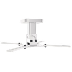 Meliconi - Support Plafond Blanc Pro 100 pour vidéoprojecteur - Rotation à 360° - Inclinaison à 45° - Poids Maximum supporté : 1